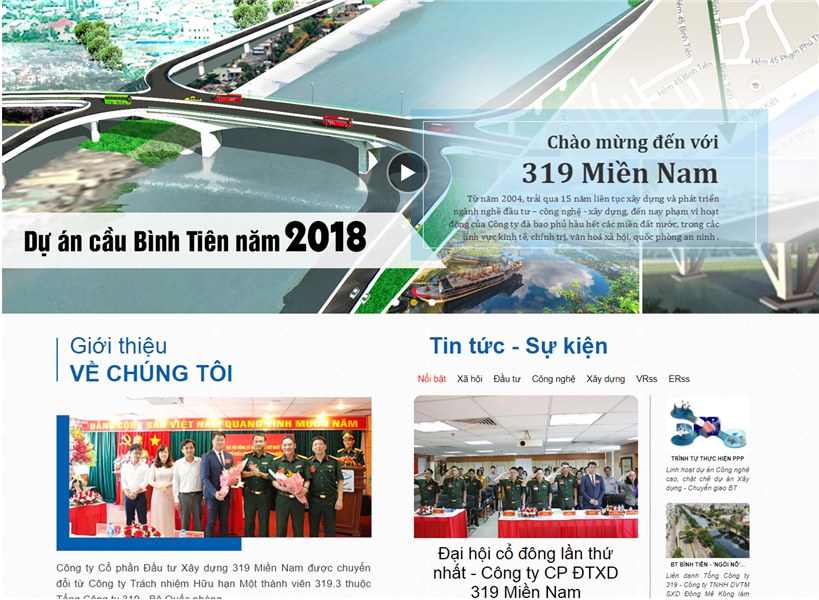 Web Công Ty 319 Miền Nam