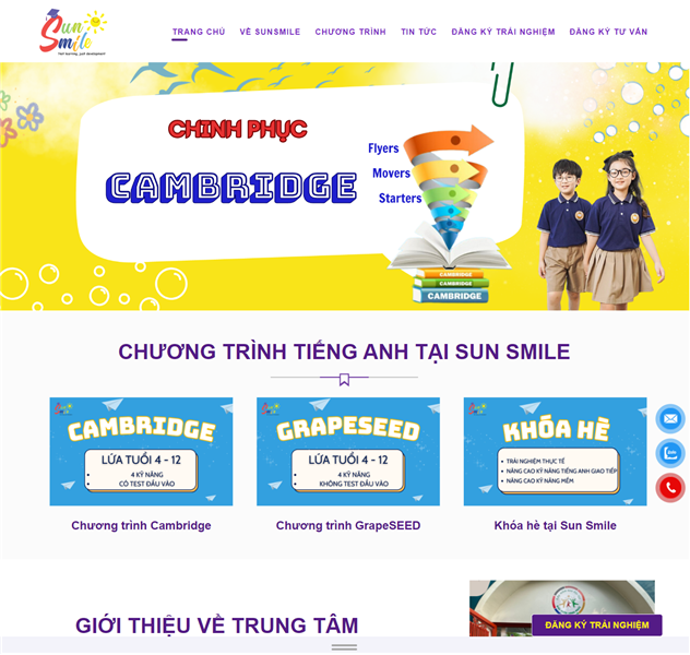 WEB TRUNG TÂM TIẾNG ANH